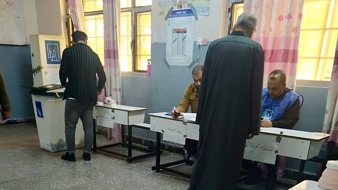 صور من الاقتراع شمال البصرة: نسب المشاركة 20% في قضاء المدينة