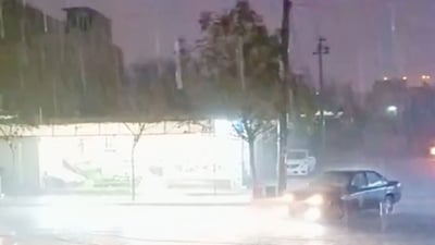 زۆرترین بارانى ئەمڕۆ لە حاجى ئۆمەران و سلێمانى باریوە