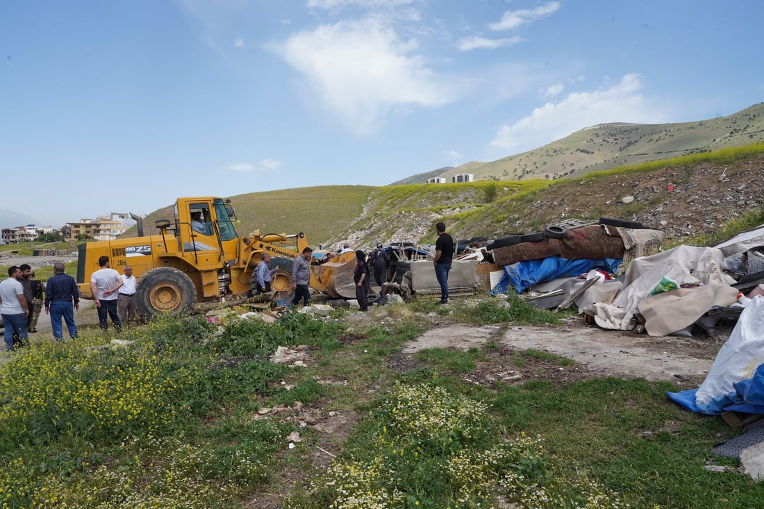 شارەوانی سلێمانی ژمارەیەک گەوەڕ لە دەورووبەری شار لادەبات