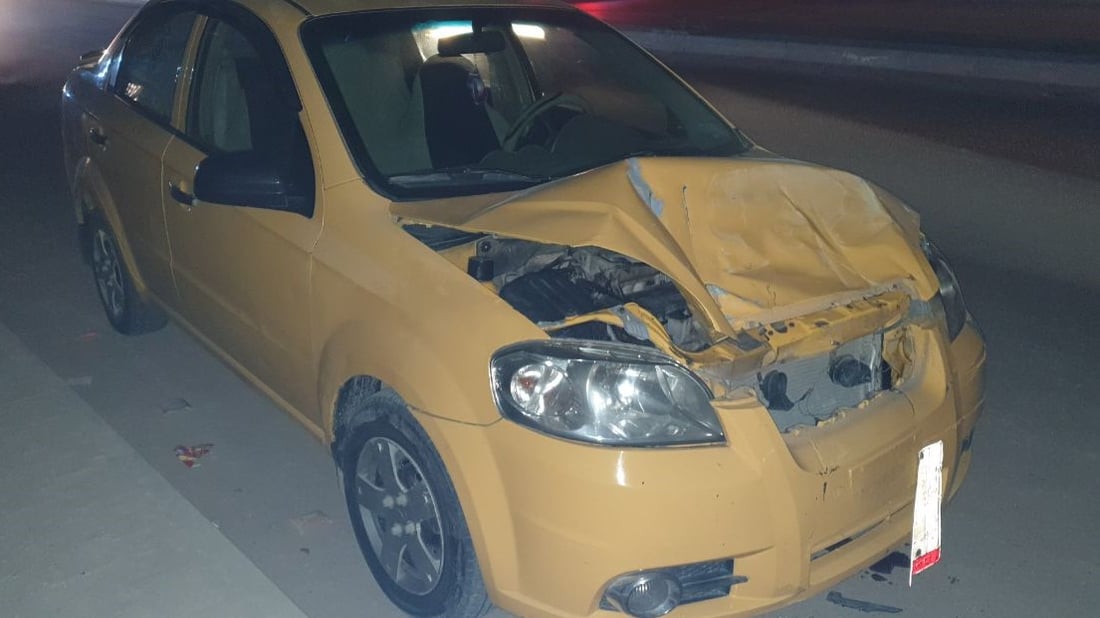 صور: مطب صناعي يتسبب بحادث بين “كيا” و”أفيو” وسط السماوة