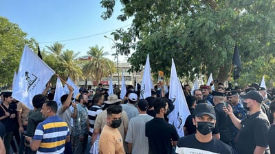 أمن الحشد والقوات الخاصة يمنعون “أصحاب الكهف” من الوصول إلى السفارة الامريكية