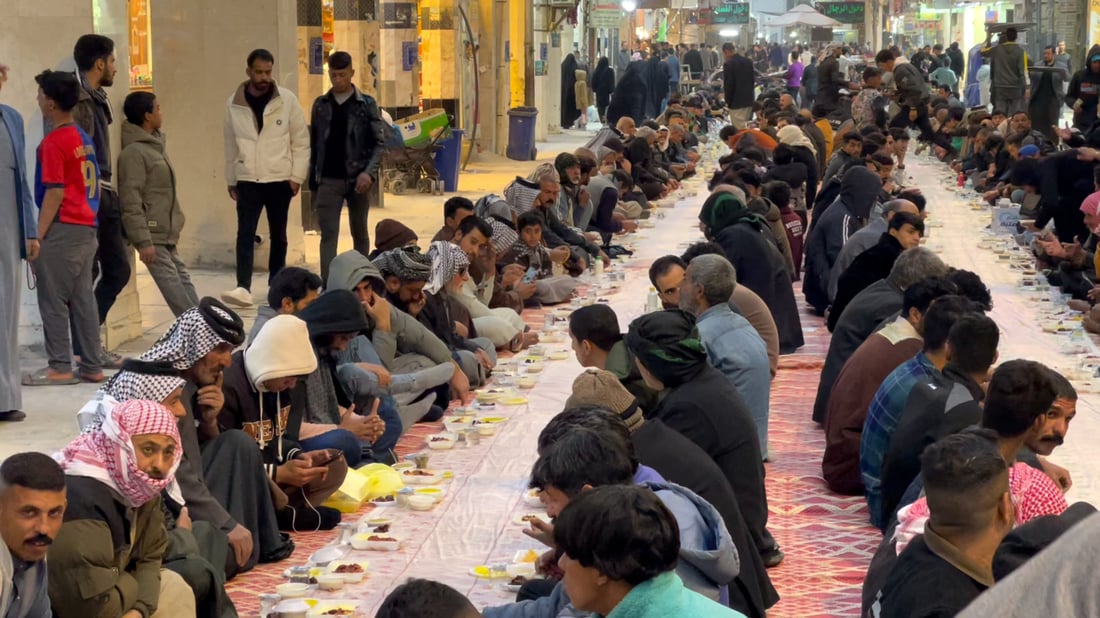 Najaf iftar service doubles daily meals for shrine visitors