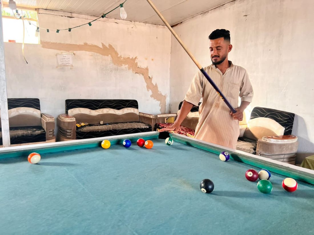 استراحة المزارعين في الخالص.. بليارد وشيشة حتى منتصف الليل في قاعة زيدون (صور)