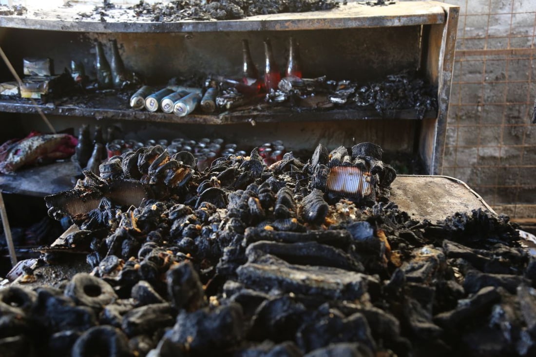 حريق يلتهم محل مواد غذائية في سنجار ويخلّف خسائر فادحة (صور)