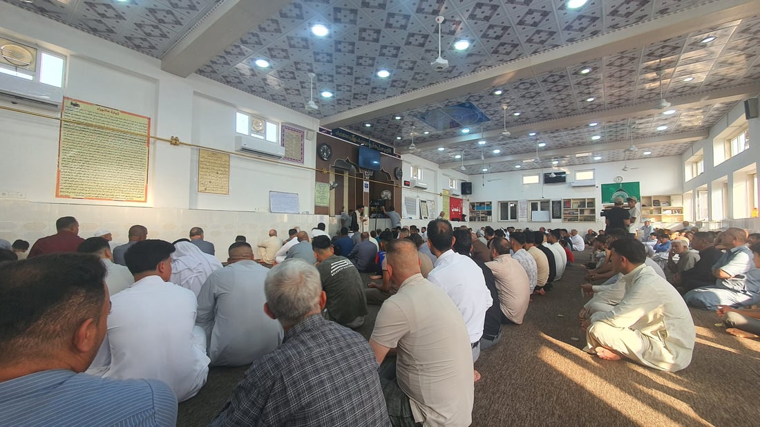 جامع السبطين وسط تلعفر اكتظ بمئات المصلين في صبيحة عيد الأضحى (صور)