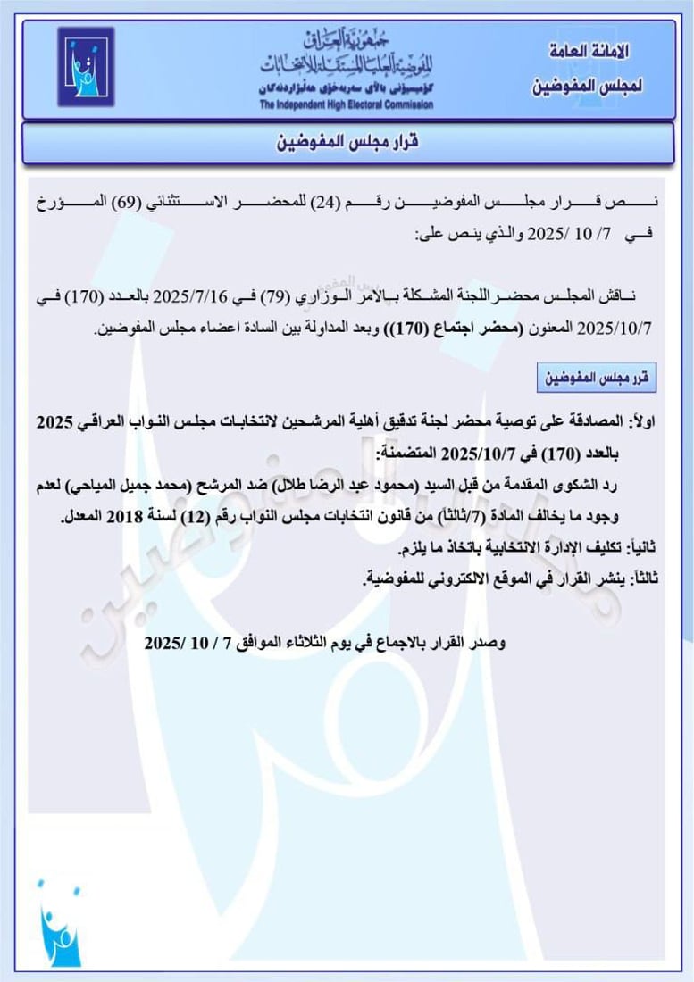 استبعادات وغرامات.. قرارات جديدة من مفوضية الانتخابات
