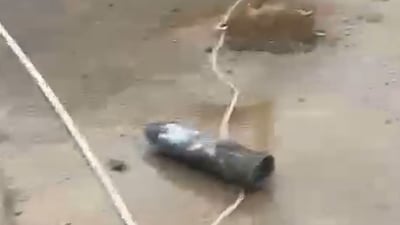 Drone crashes in Choman district center, damages homes and water network