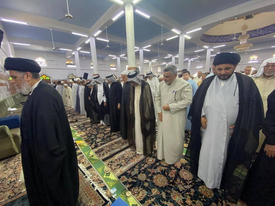 صور من صلاة العيد الموحدة في مسجدي الأبلّة والرسول الأعظم وسط وشمال البصرة
