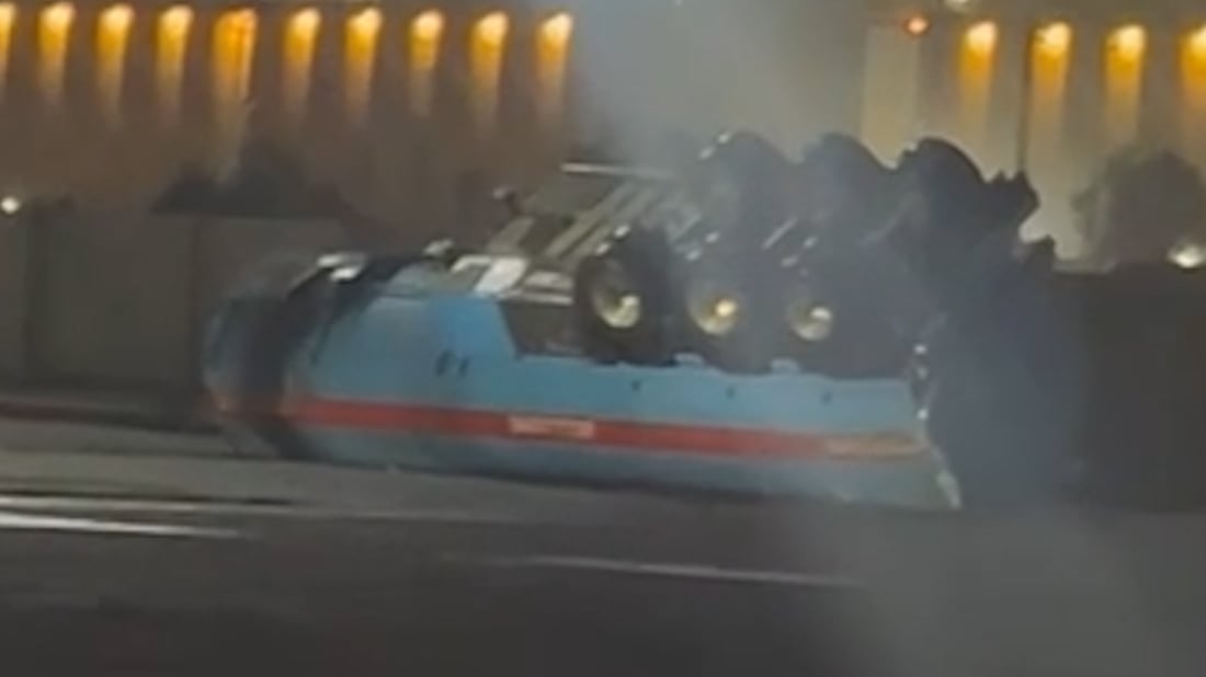 استنفار في ميناء أم قصر بعد انقلاب صهريج محمل بالنفط الأسود