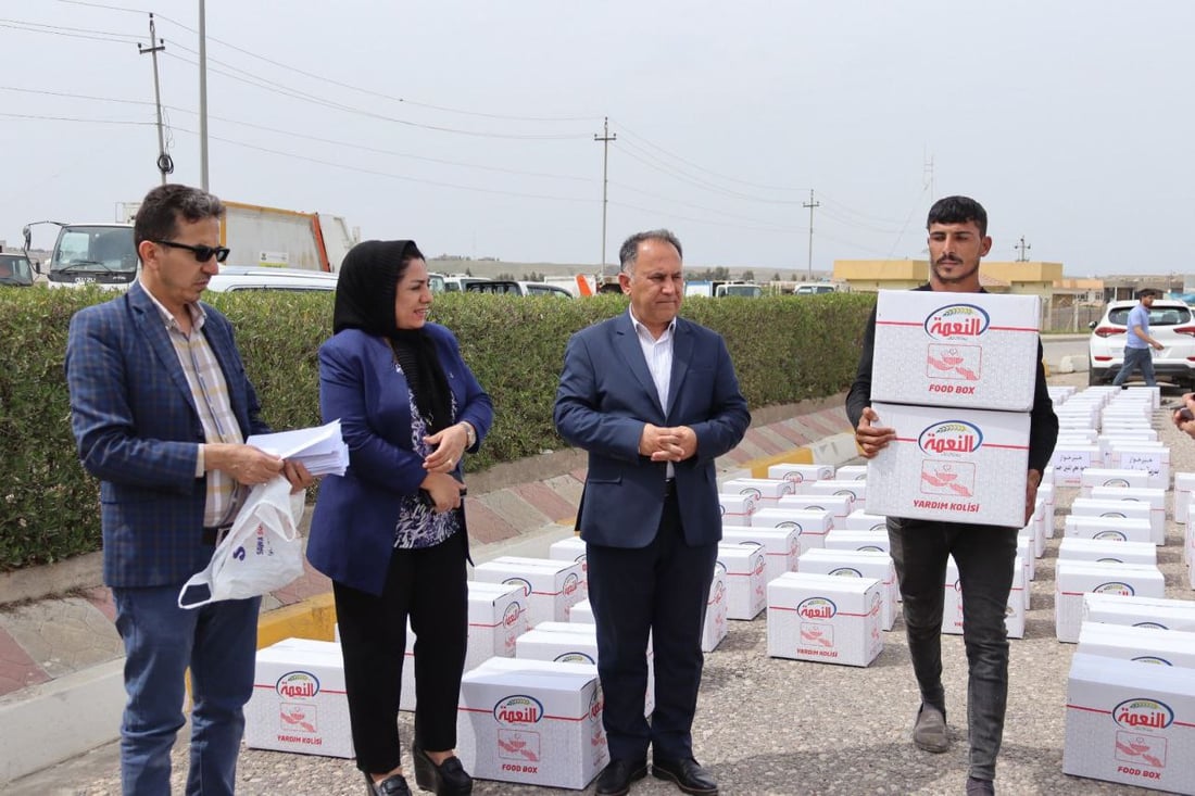 170 ژینگەپارێز سەبەتەی خۆراک و پارەیان پێشکەش کرا