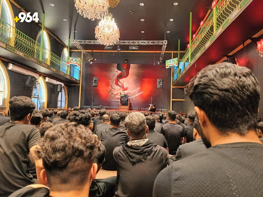 مرتضى حرب ينافس باسم الكربلائي.. شعبية جارفة في قاعة “نرجس” بالمشتل (فيديو)