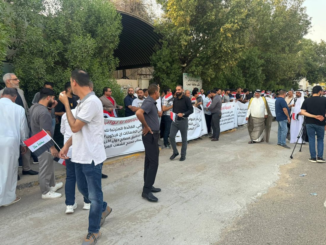 صور: أنصار أبو تراب التميمي في البصرة يحتجون على أنبوب العقبة النفطي