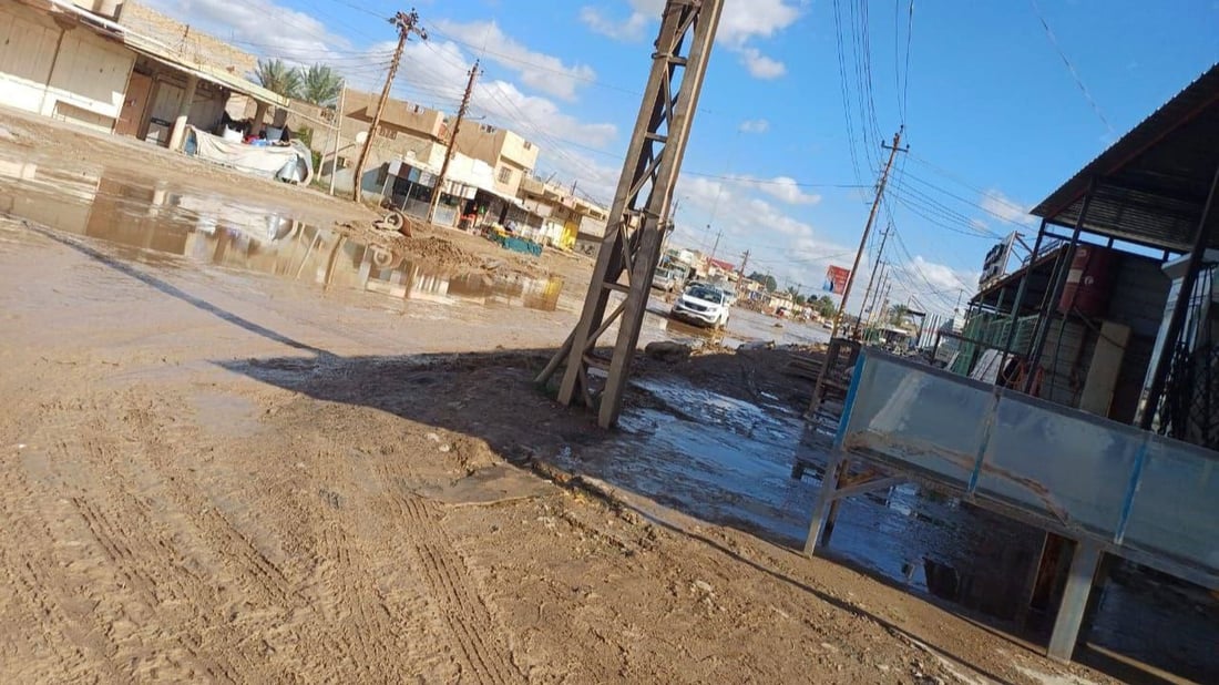 الطارمية غرقت.. الأهالي غاضبون: مشروع المجاري متلكئ ولن ننتخبكم (صور)