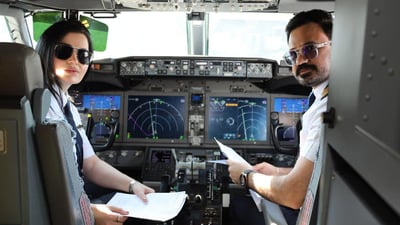 خانمه‌ فڕۆكه‌وانێكی كورد یه‌كه‌م گه‌شتی وه‌ك کاپتنی فڕۆكه‌ ئه‌نجام دا