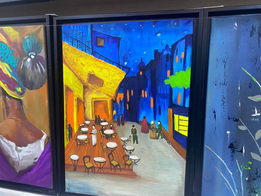 أم وطبيبة وفنانة من الأنبار.. إسراء صبري ترسم الحياة في هيت والغربية (صور)