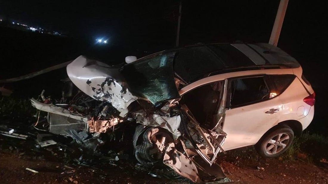 صور: حادث سير مروّع على طريق داقوق – كركوك يسفر عن مقتل 3 أشخاص من عائلة واحدة