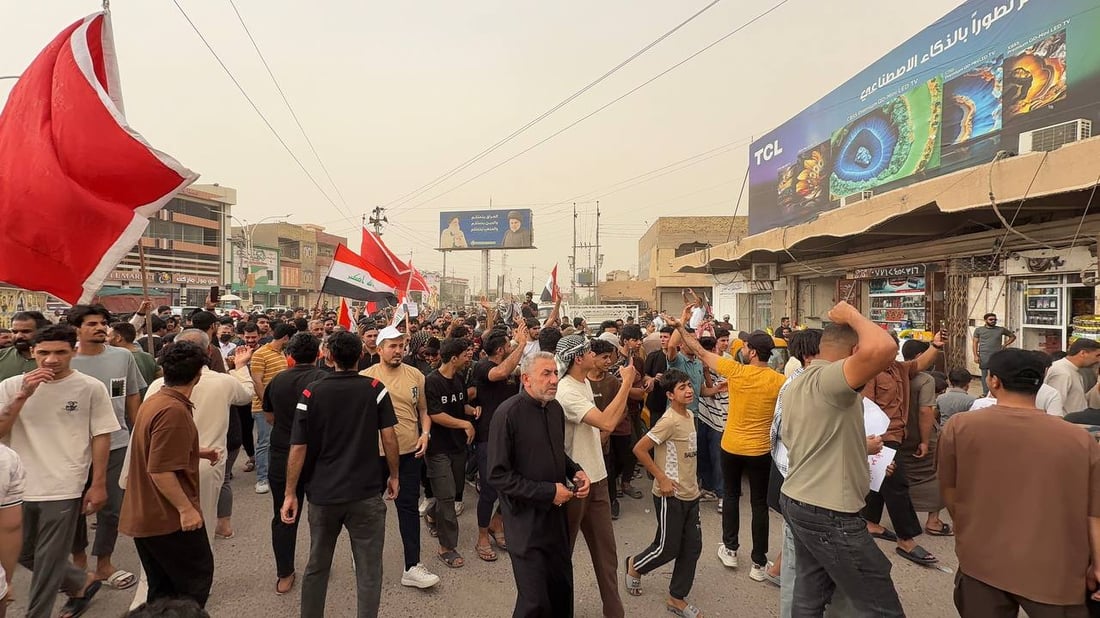 صور: شمال البصرة تخرج راياتها على الحكومة.. مسيرة عشائرية احتجاجاً على تلوث المياه