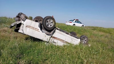 صور: انقلاب “بيك آب” على طريق بغداد – كركوك ومصرع سائقها