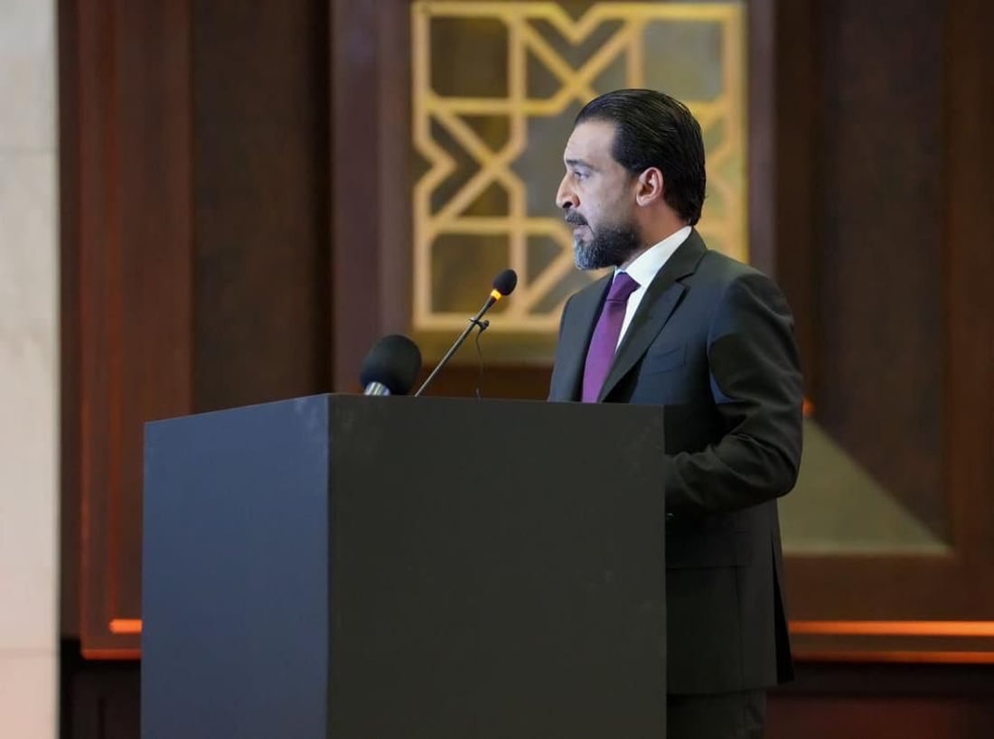 الحلبوسي يتوسط نوار عاصم وطيف سامي في مؤتمر لمناهضة العنف على أساس النوع