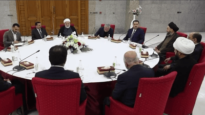 فيديو من اجتماع الإطار الآن: الحكيم يلقي خطاباً والعامري يكتب والمالكي غير مرتاح