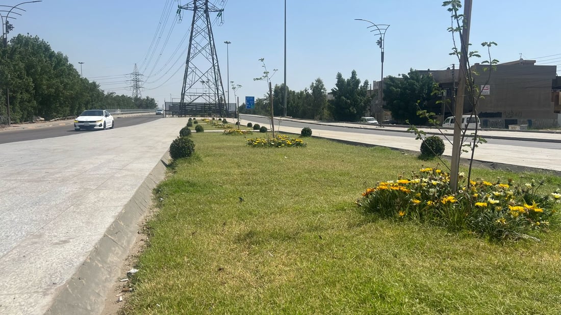 الغزالية ترحب بكم بالمرمر والورود والنافورات.. صور من المدخل الجديد