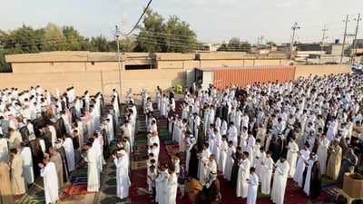 الشيخ الإبراهيمي لم ينسَ جهود القوات الأمنية في صلاة العيد بسفوان