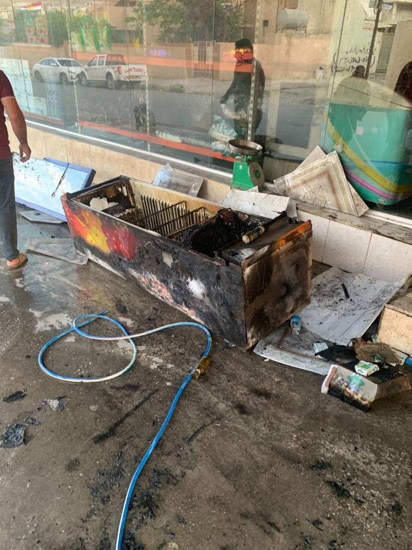 لە زاخۆ مارکێتێک سووتا و کەلوپەلەکانی بوون بە سوتوو