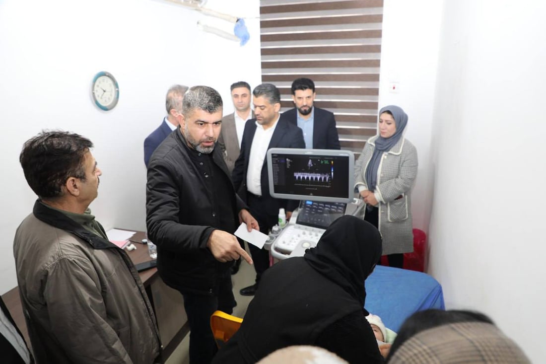 ئامێرێکی پێشکەوتووی ئیکۆی دڵی منداڵان بۆ نەخۆشخانەی رانیە دابینکرا