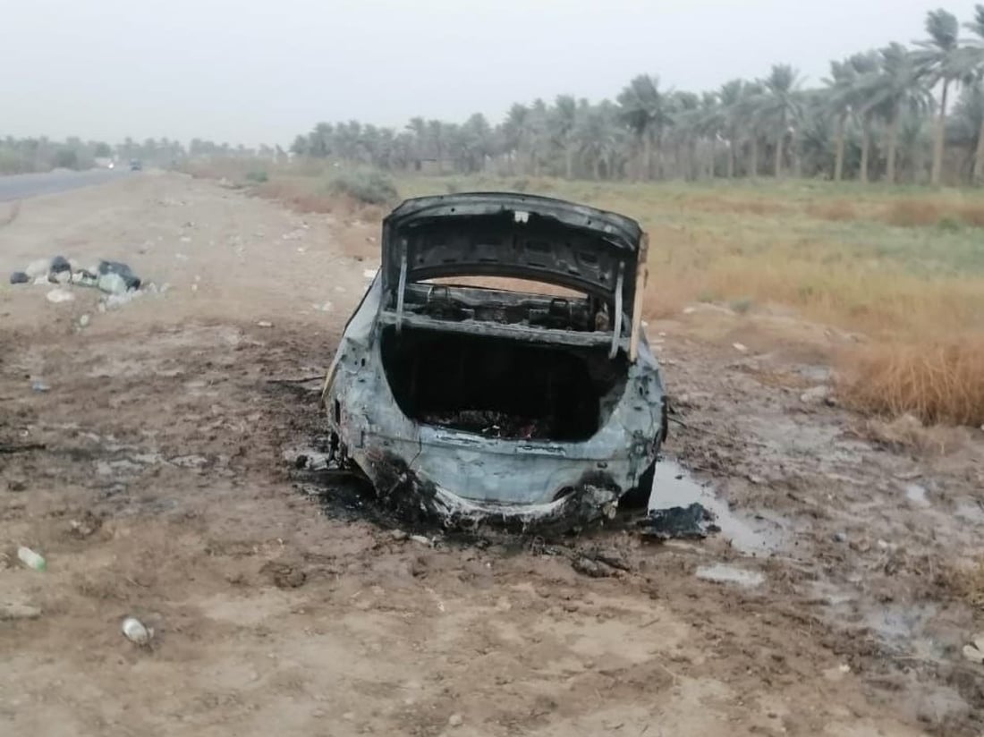 المدحتية: امرأة تقتل زوجها خنقاً وتحرقه داخل سيارته بمعونة عشيقها (صور)