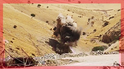 له‌ گوندێكی تانجه‌ڕۆ چه‌ندین پاشماوه‌ى جه‌نگی له‌ناوبران