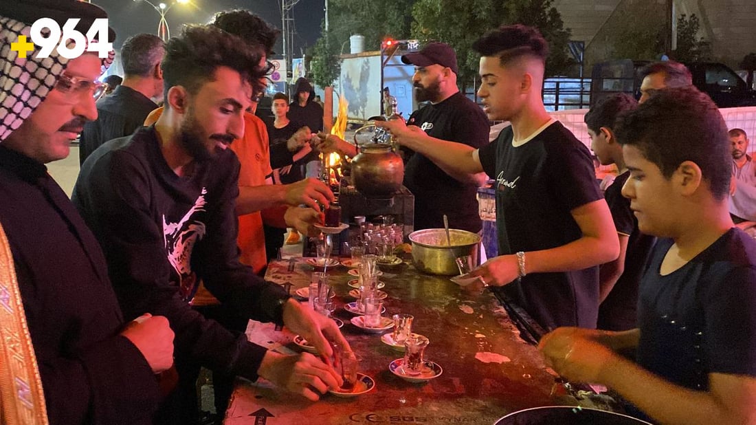 صور من الناصرية في ذكرى جرح الإمام علي: المواكب مستمرة بالخدمة حتى الفجر