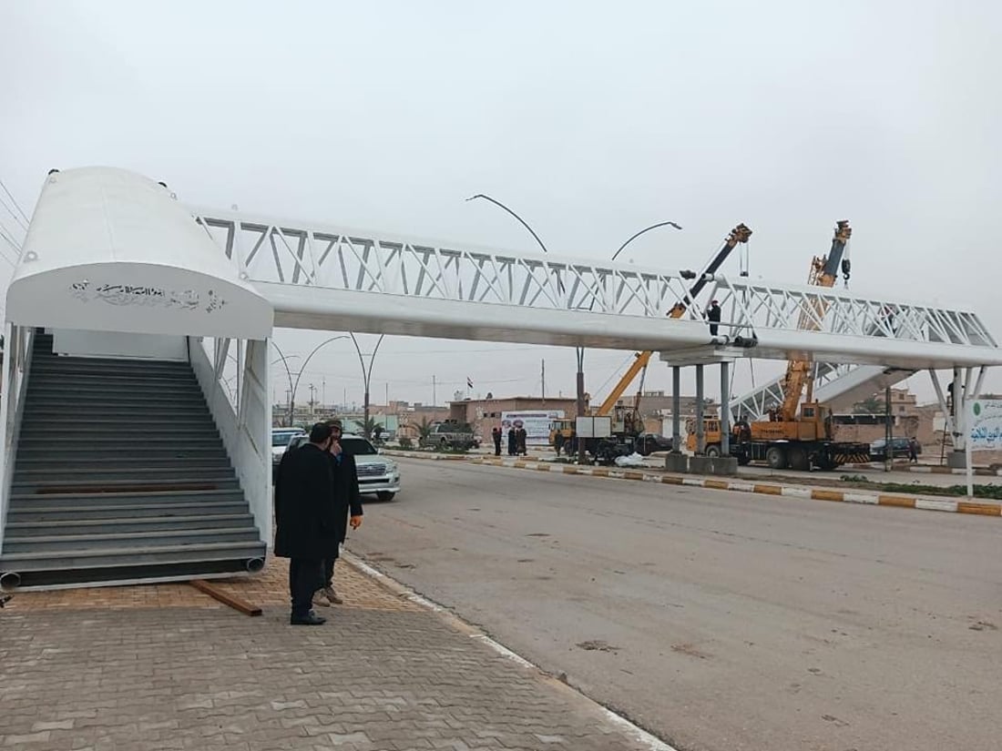 صور من الرطبة: أول مجسر للمشاة في شارع 40.. اثنان آخران في خطة هذا العام