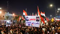 المشاهد الأخيرة لتظاهرة الصدر قبل لحظات من أمر الانسحاب