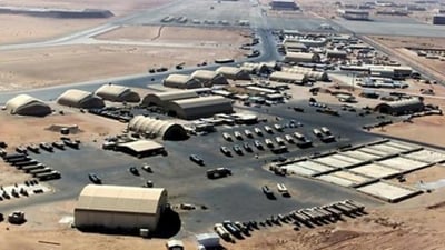 استهداف قاعدة بلد الجوية بطائرتين مسيرتين