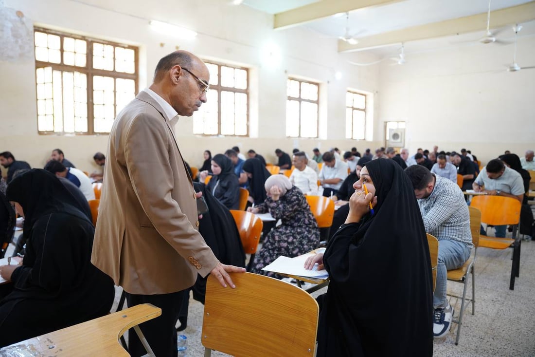 نقابة الصحفيين تختبر 250 متقدماً للانتساب وتغيير الصفة من ميسان وواسط (صور)