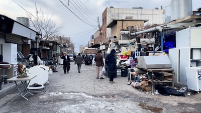 لە سلێمانی بازاڕى کەلوپەلى دەستى دوو بەتەواوی سست بووە