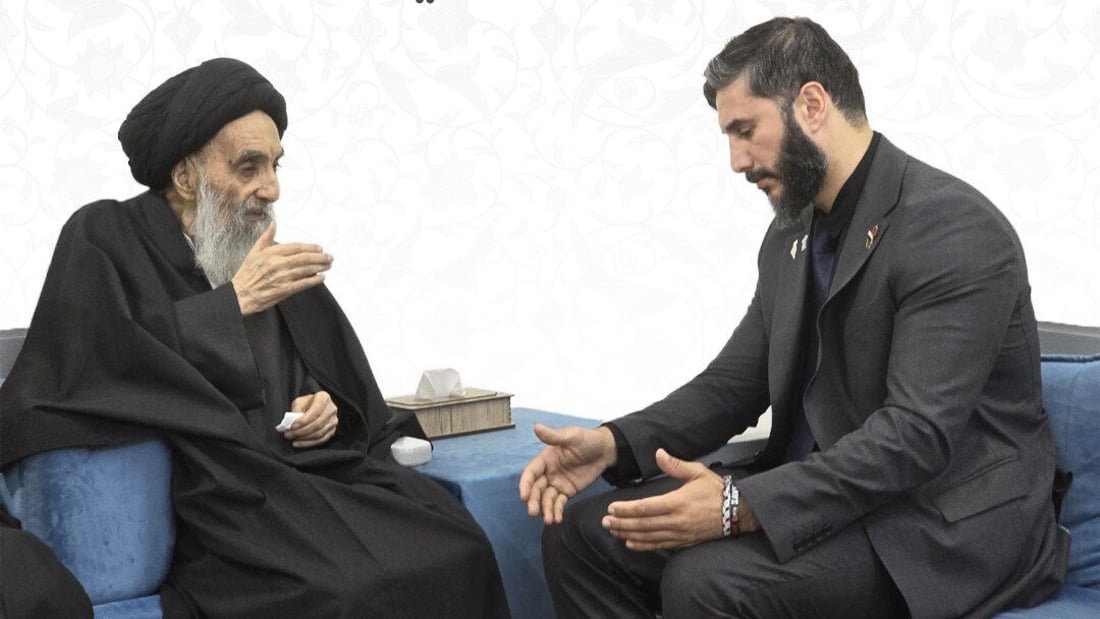 صورة: الطبيب العراقي أبو رغيف في ضيافة المرجع السيستاني