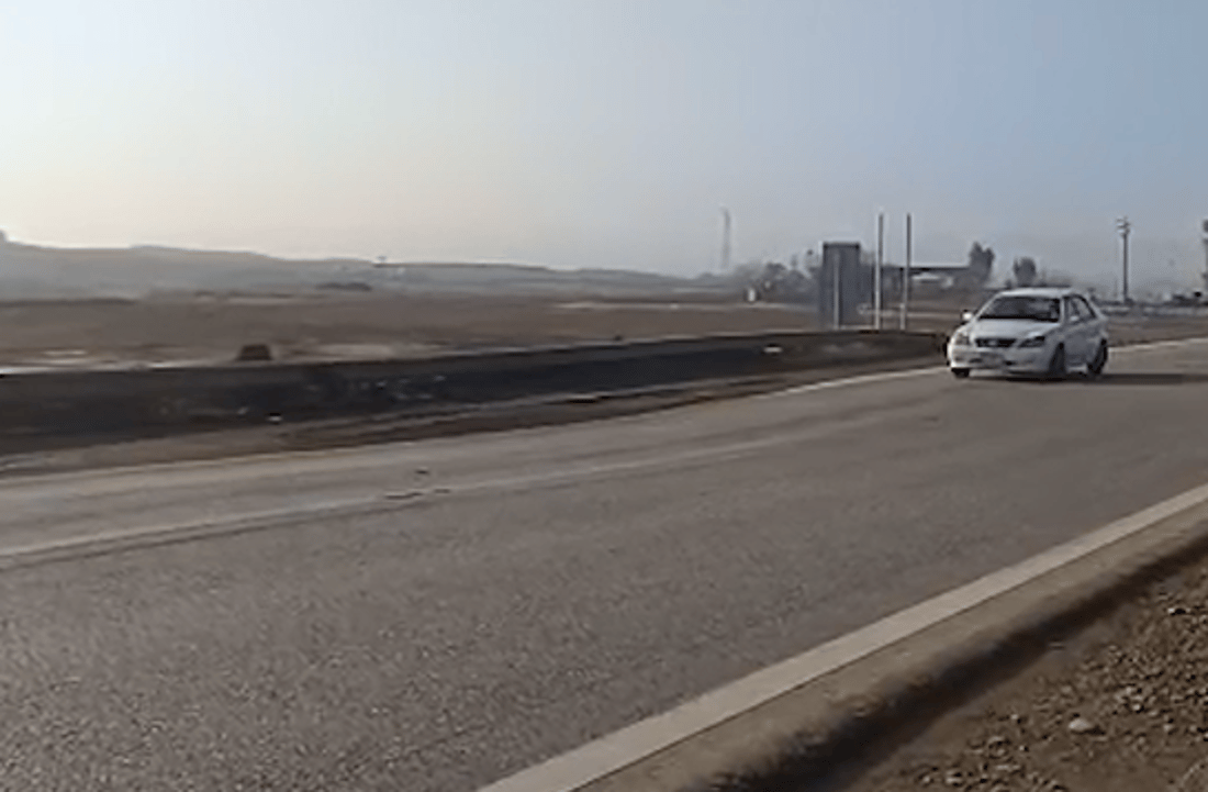 لافاوەکە رۆچوونی زەوی لەسەر رێگای چەمچەماڵ - سلێمانی دروستکردووە