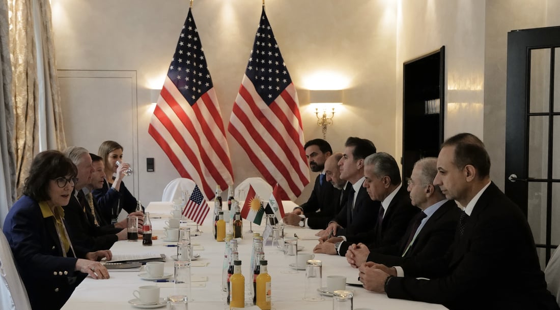 Barzani meets Macron, Graham, von der Leyen at Munich conference amid Syria talks