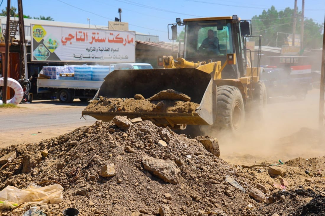 العطواني يقود حملة كبرى لتجهيز طريق الموصل قبل الافتتاح