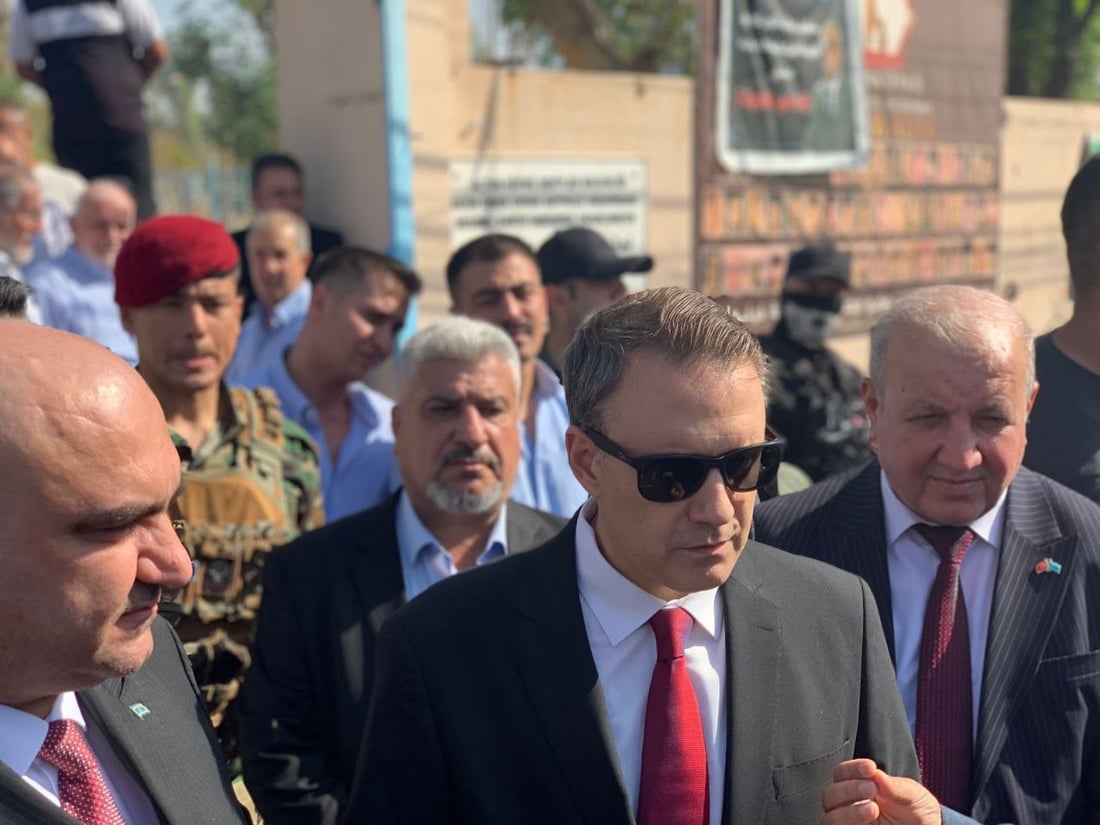 سفير تركيا يختار آلتون كوبري أول محطة لزيارته في كركوك