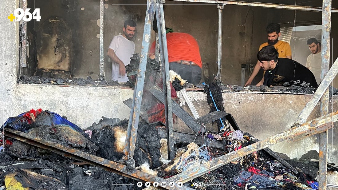 خاوەنی کەناڵی رۆژ باسی زیانەکانی ئاگرەکە دەکات