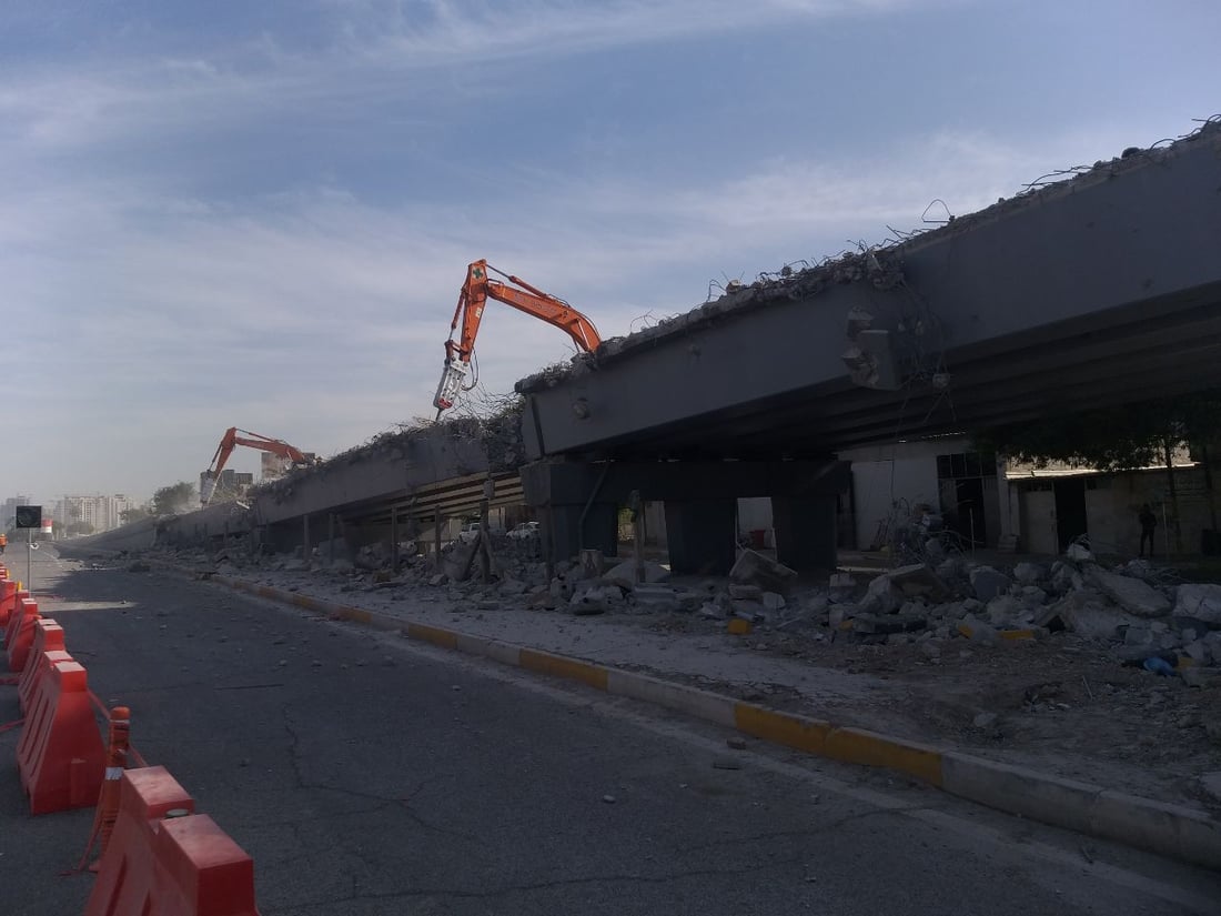 صور: الأتراك بدأوا بتنفيذ جسر الطوبجي الدوار للاستغناء عن التقاطع “المزعج”