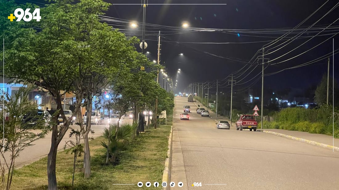 قەزایەك و سێ ناحیە رووناككرانەوە