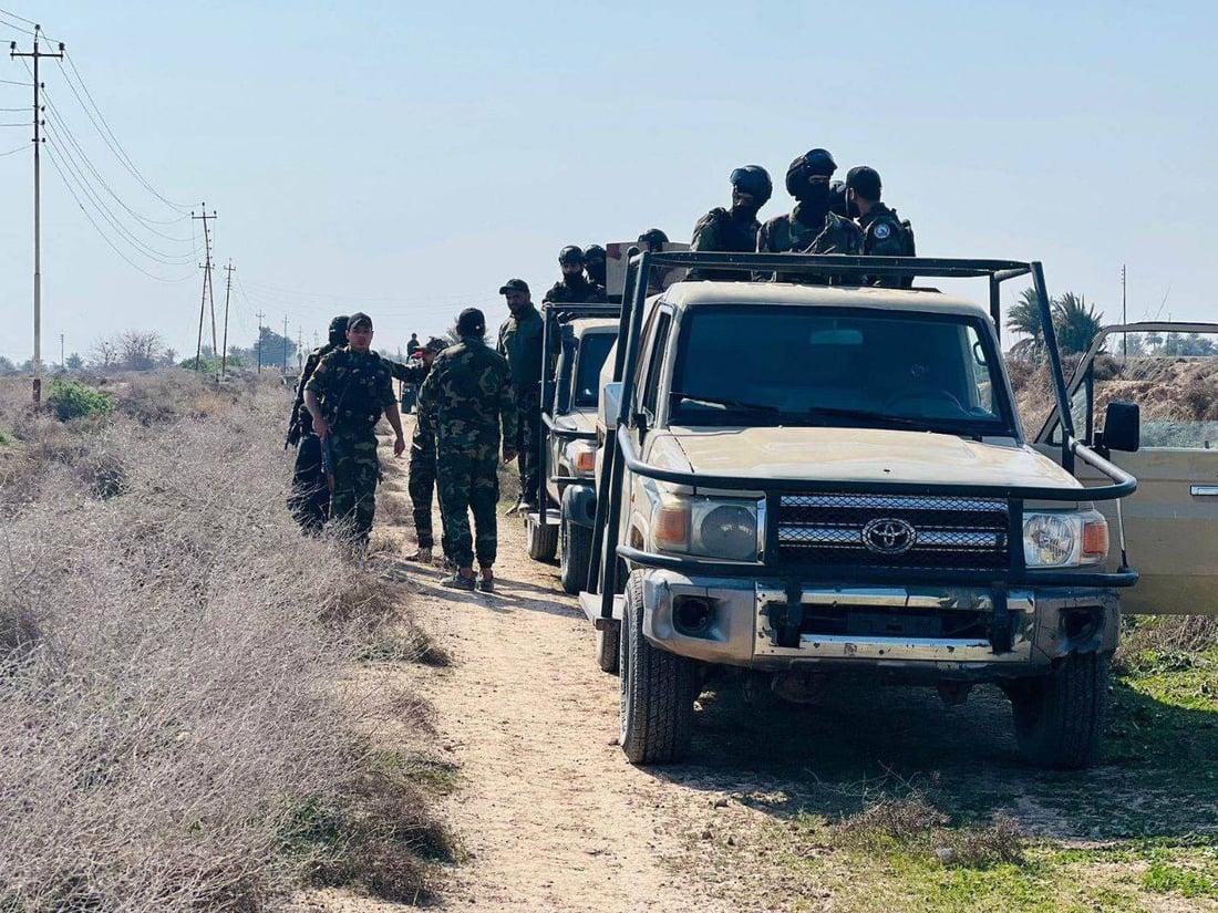 صور: دهم وتفتيش وتمشيط.. الحشد ينفذ عملية أمنية في الطارمية
