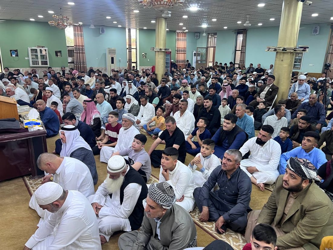 خطيب داقوق يدعو لتشكيل الحكومة المحلية في كركوك.. صور من الجامع الكبير بـ “خورز”