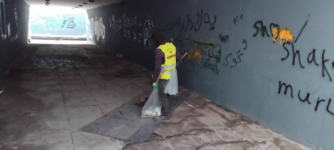 لە یەکەم هەفتەی مانگی رەمەزاندا نزیکەی نۆ تۆن زبڵ لە عەلوەی هەولێر کۆکرایەوە