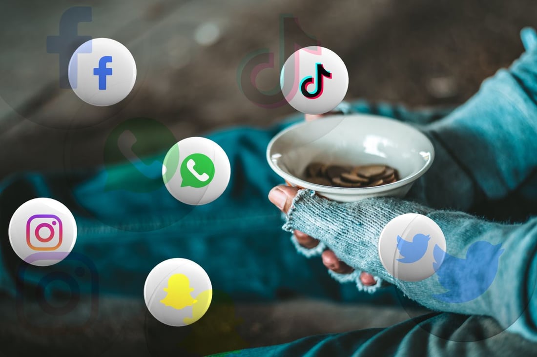 مجموعات التسول تحترف البث المباشر.. الأطفال مجندون في “فيسبوك” و”تيك توك”