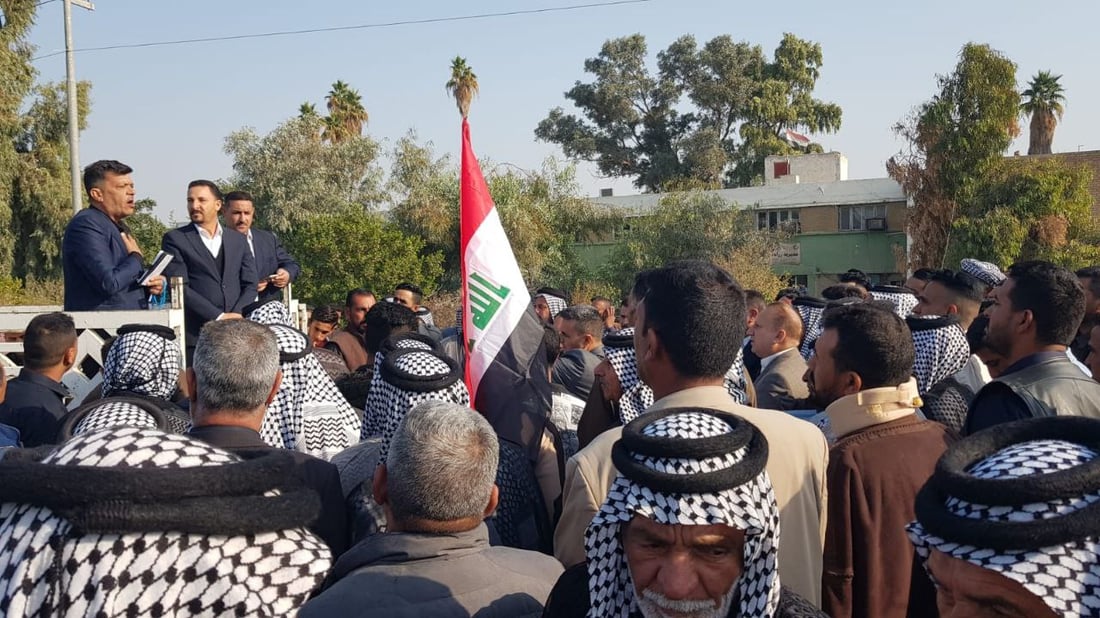 تظاهرة لمزارعي كوثا: جددوا العقود ولا تعيدوا الأراضي للمشمولين بالاجتثاث (صور)