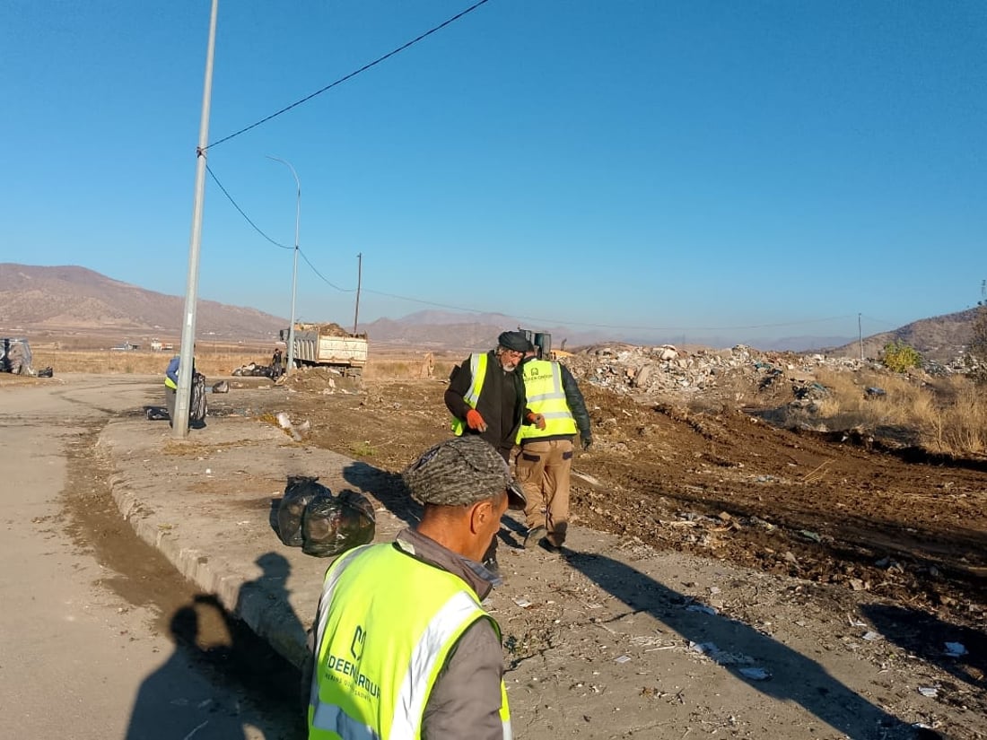 شەقامی لای قەسابخانە کۆنەکە لە پێنجوێن پاک کرایەوە